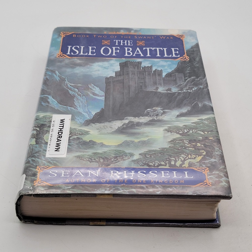 Sean Russell The Isle of Battle Hardcover First Edition Ex-Library Fair
